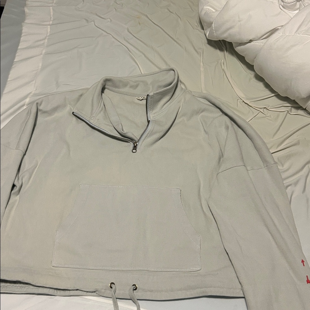 The Upside Blue Zip-Up Pullover FLAW